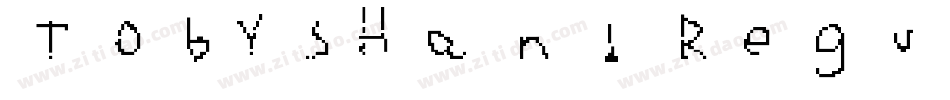 TobysHand Regular字体转换